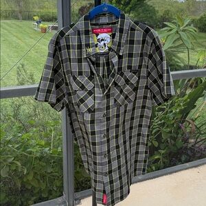 Hatch Outdoors limited edition Plaid short sleeve Shirt Medium NWOT
